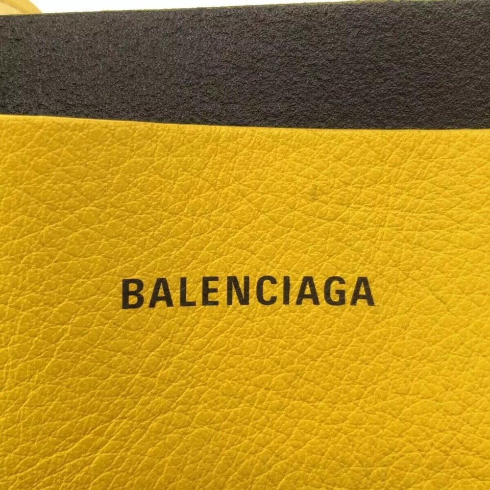 Auth BALENCIAGA Everyday Tote XS 489813 Yellow Leather Tote Bag - Picture 9 of 13